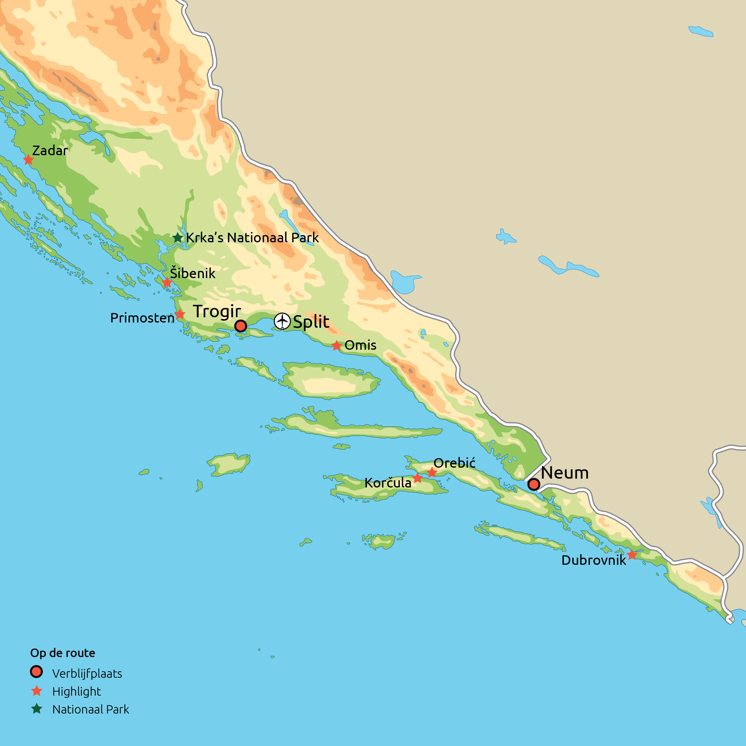 Hoogtepunten van Dalmatië