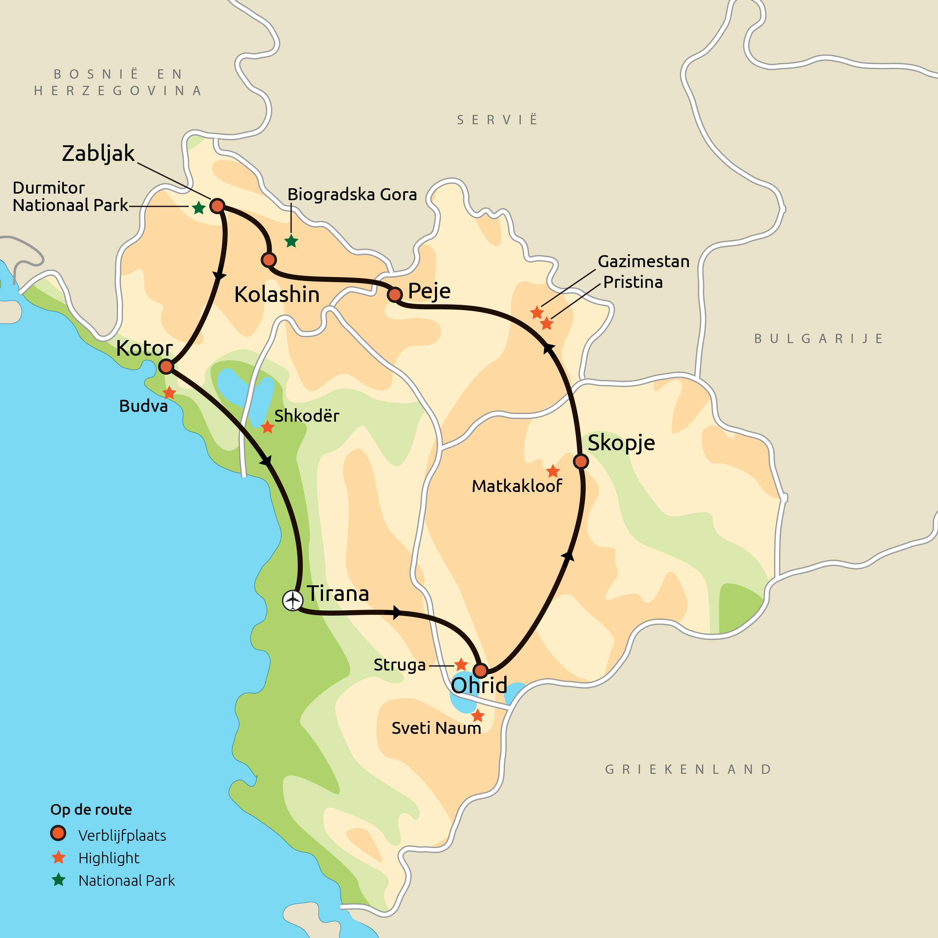 Hoogtepunten van de Balkan