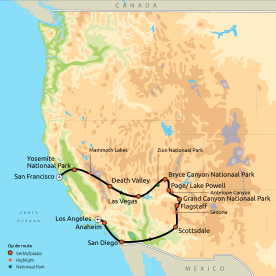 Familierondreis West-Amerika Compleet