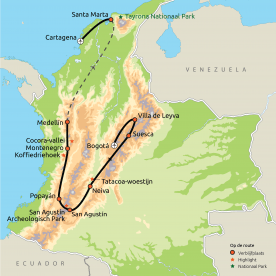 Hoogtepunten van Colombia