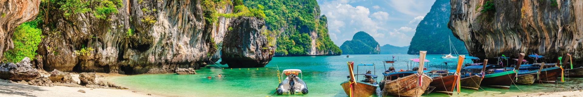 Strand Phuket, vissersboten