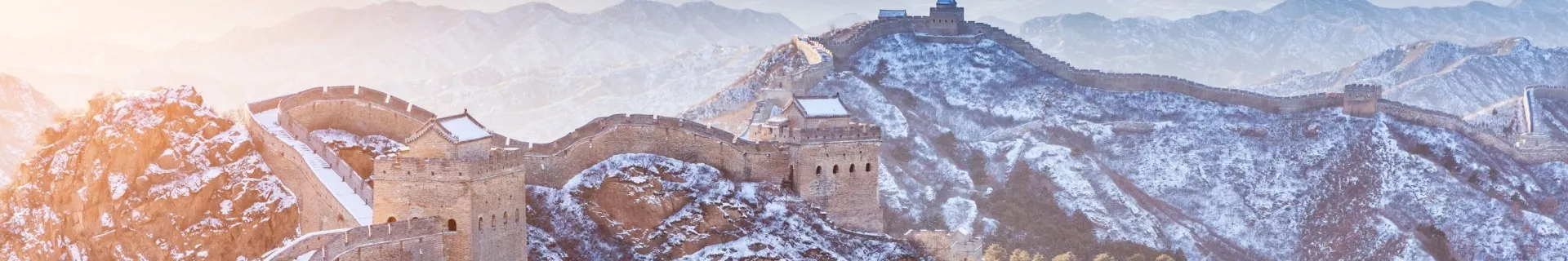 Chinese Muur, Jinshanling in winter, China