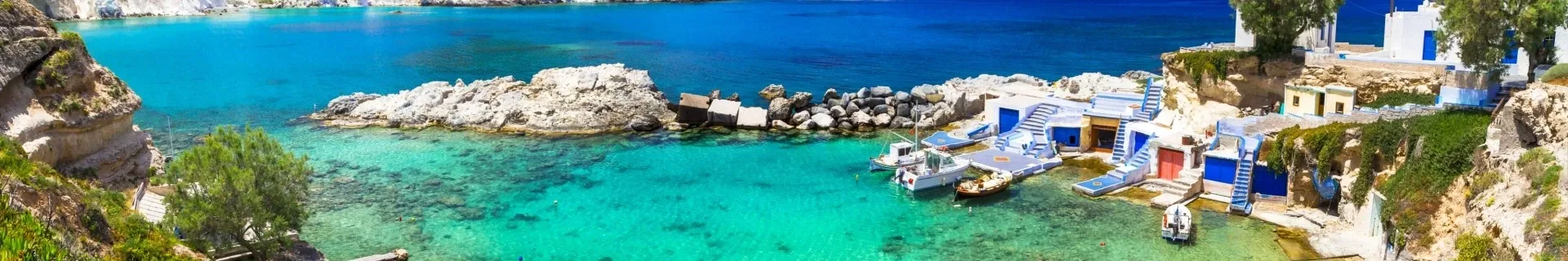 Het vissersdorpje Mandrakia op Milos
