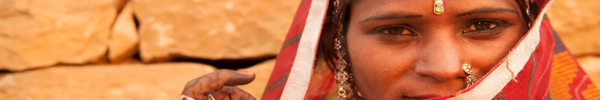 Vrouw in Rajasthan, India