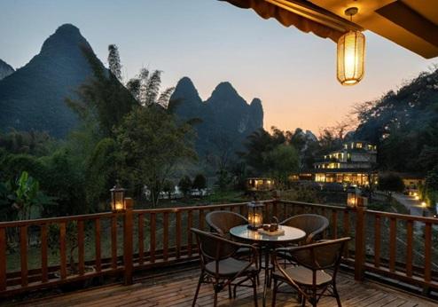 Yangshuo Moondance Hotel, uitzicht vanuit het hotel