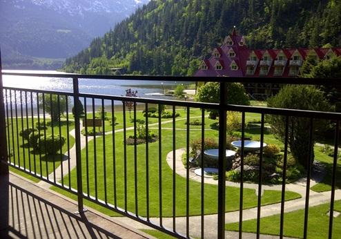 Three Valley Lake Chateau, tuin