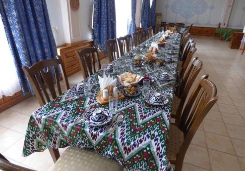 Malika Khiva hotel, restaurant