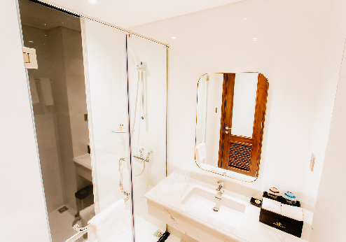 Northern Charm Hotel, badkamer