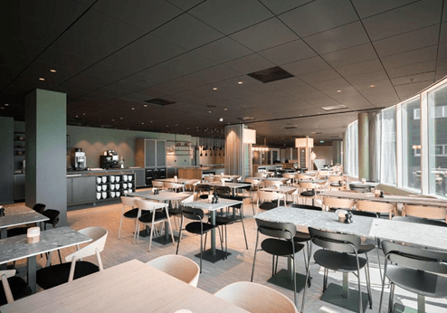 Scandi Hamar, ontbijtzaal