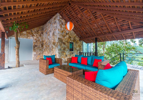 Serendip Stone Bungalow & Hotel, terras