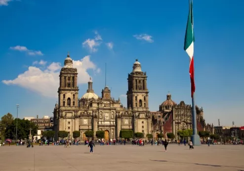 Mexico-Stad Zócalo plein