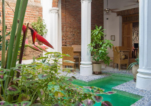 Hotel Casa Verde, binnenplaats
