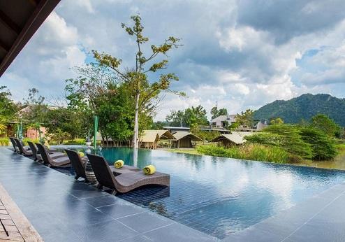 Lala Mukha Tented camp, zwembad