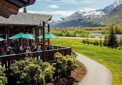 Seward Windsong Lodge, terras