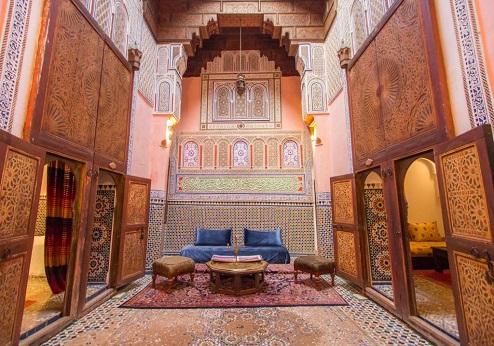 Riad D'or, binnenplaats
