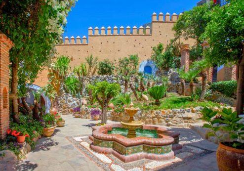 Dar Echchaouen, tuin