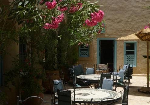 Le Palais Oumensour, tuin