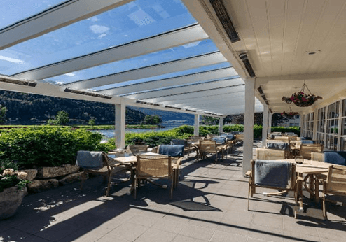 Hotel Loenfjord, terras