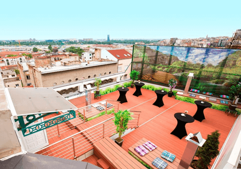 Hotel Prag, terras