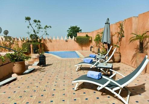Riad Yacout, zwembad