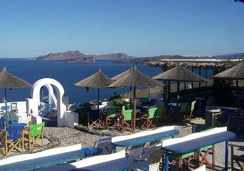 Caldera View Bungalows Resort, café
