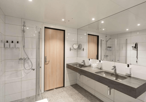 Scandic Hamar, Badkamer