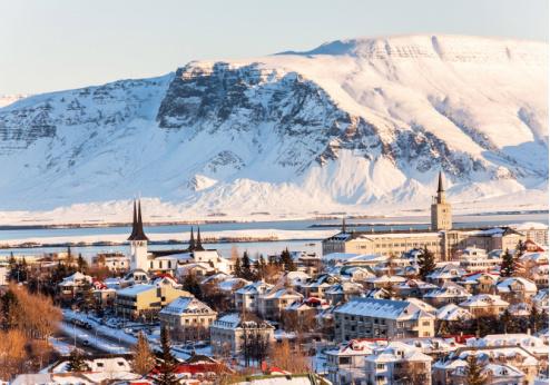 Reykjavik in de winter
