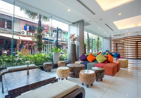 Nouvo City Hotel, lounge bij receptie