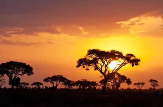 Zonsondergang Kenia