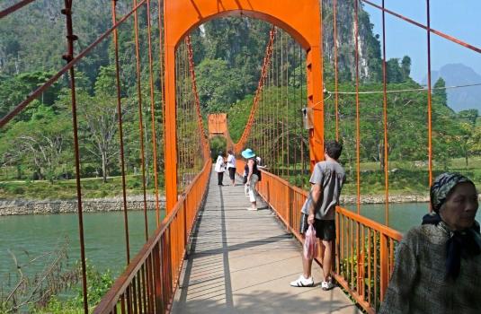 Brug in Vang Vieng