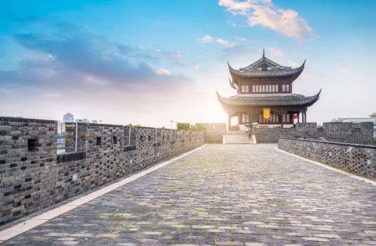 Chinese muur bij Suzhou
