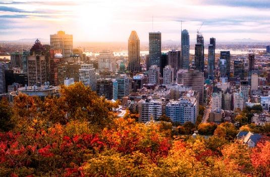 Montréal, zonsondergang