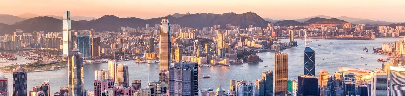 Skyline van Hong Kong