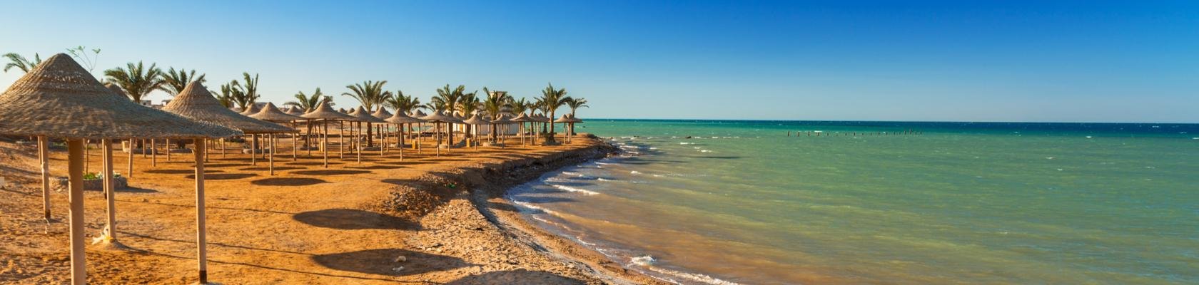 Relaxen op het strand van Hurghada