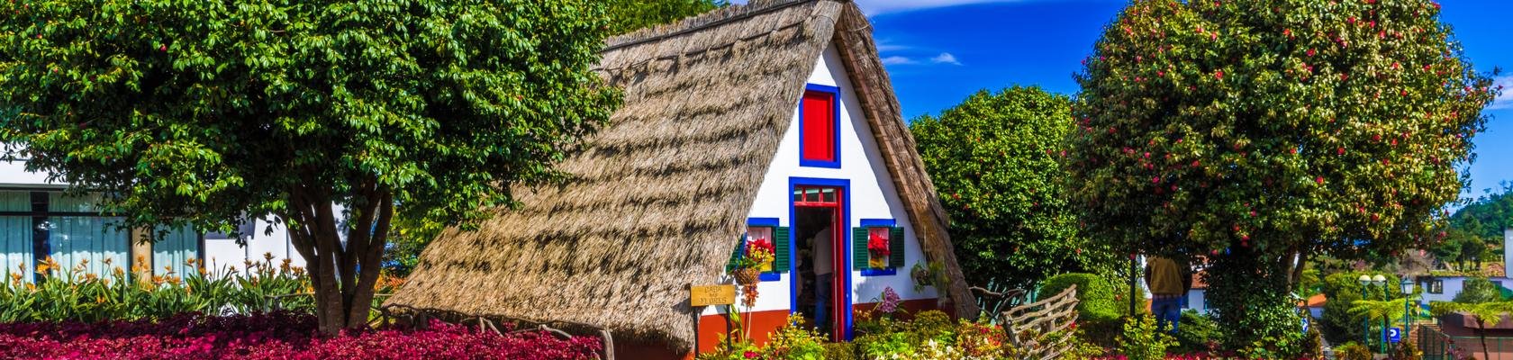 Traditionele huisjes in Santana
