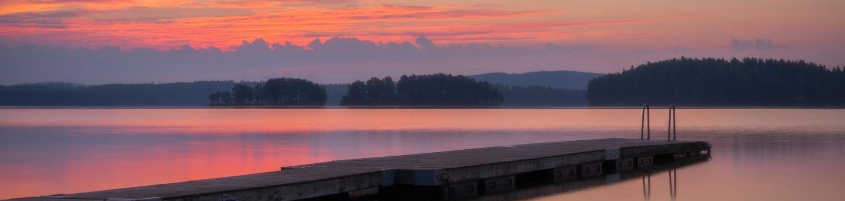 Zonsondergang in Dalarna