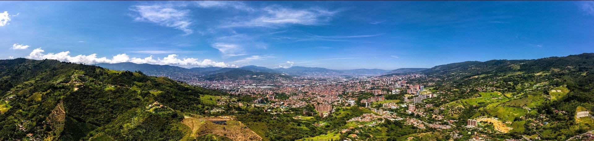 Medellin bij het Andesgebergte Colombia