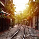 Hanoi, treinstraat