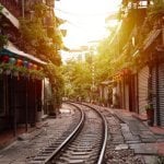 Hanoi, treinstraat