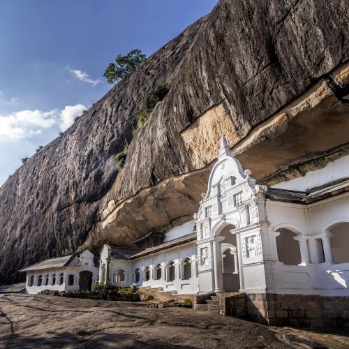 De rotstempel in Dambulla