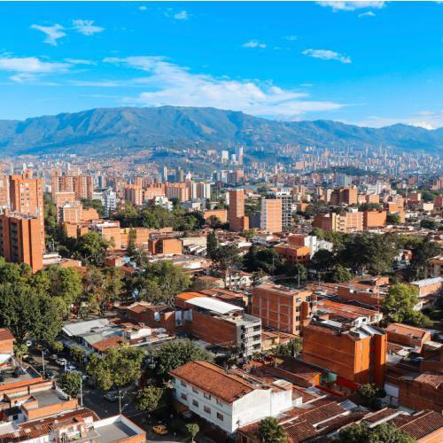 Uitzicht over Medellin