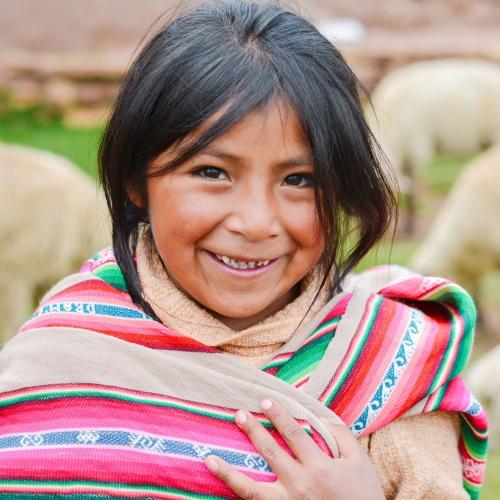 Meisje uit Aymara stam