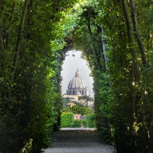 Rome, sleutelgat Piazza dei Cavalieri di Malta