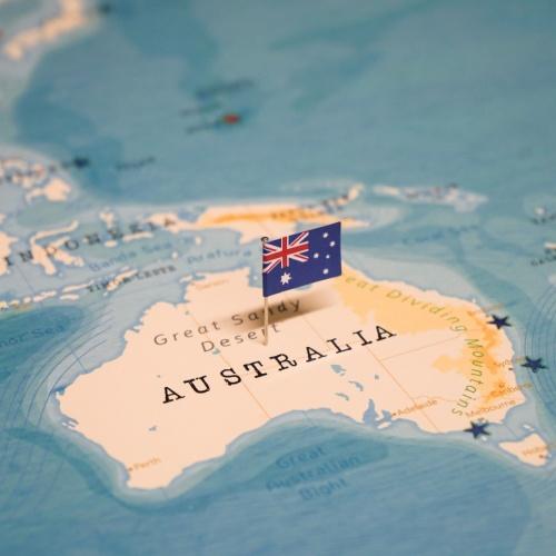 Een kaart van Australië