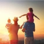 Familie op reis