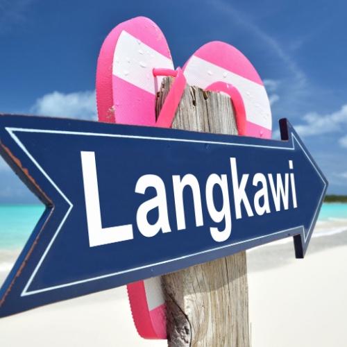 Een bord met Langkawi