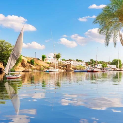 Oevers van Aswan