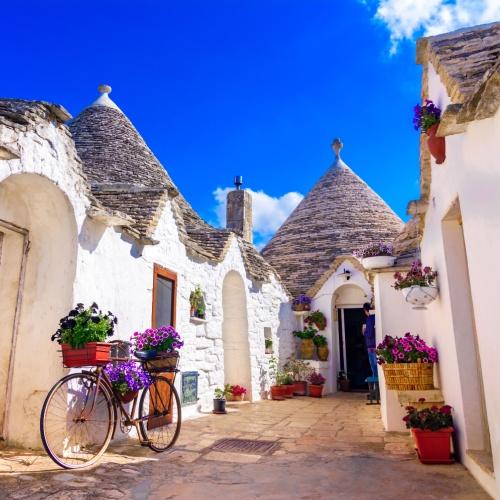 De gezellige straatjes van Alberobello