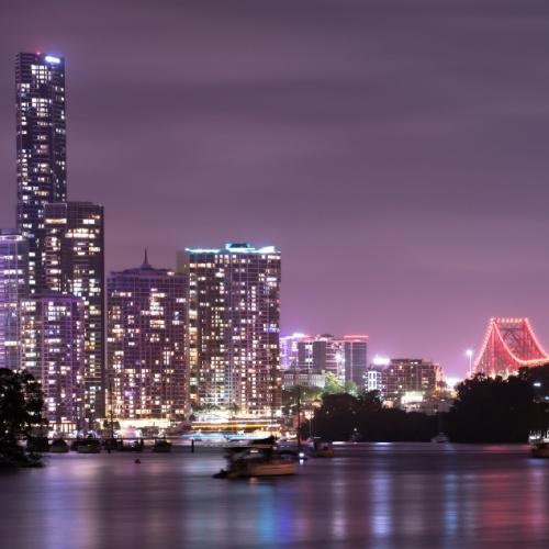 Brisbane in de avond