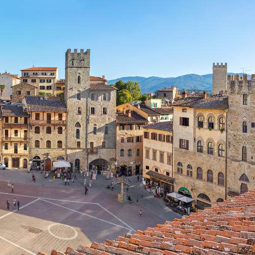 Piazza Grande in Arezzo
